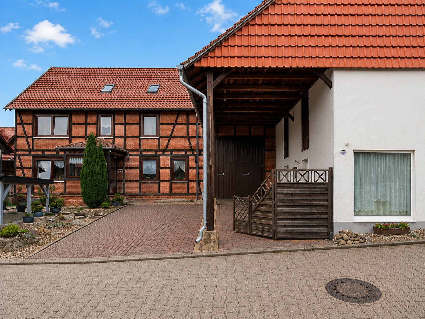 Außenansicht des separaten Nebengebäudes der Ferienwohnung